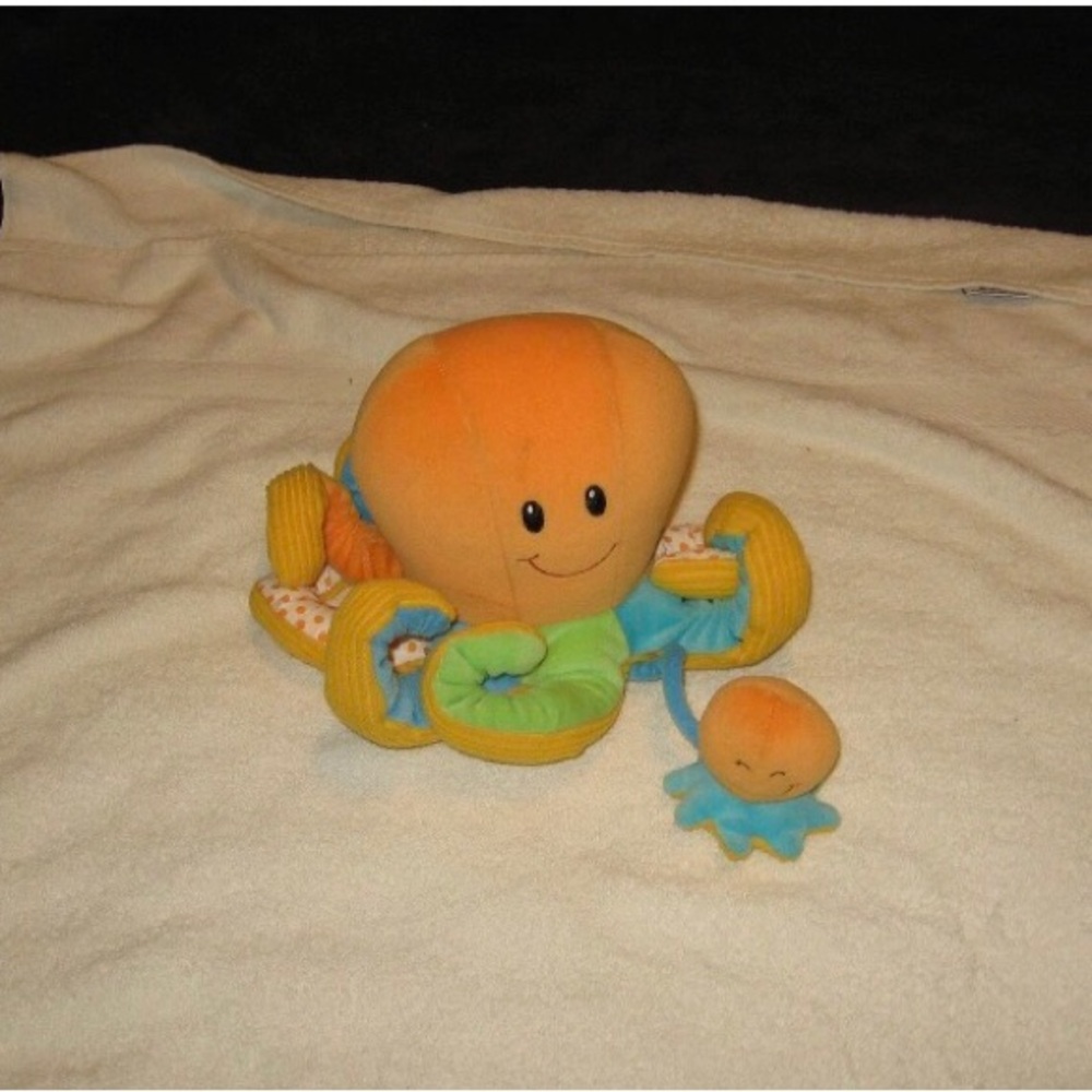 Little Tikes Octopus Developmental Toy Rattle & Mirror HTF